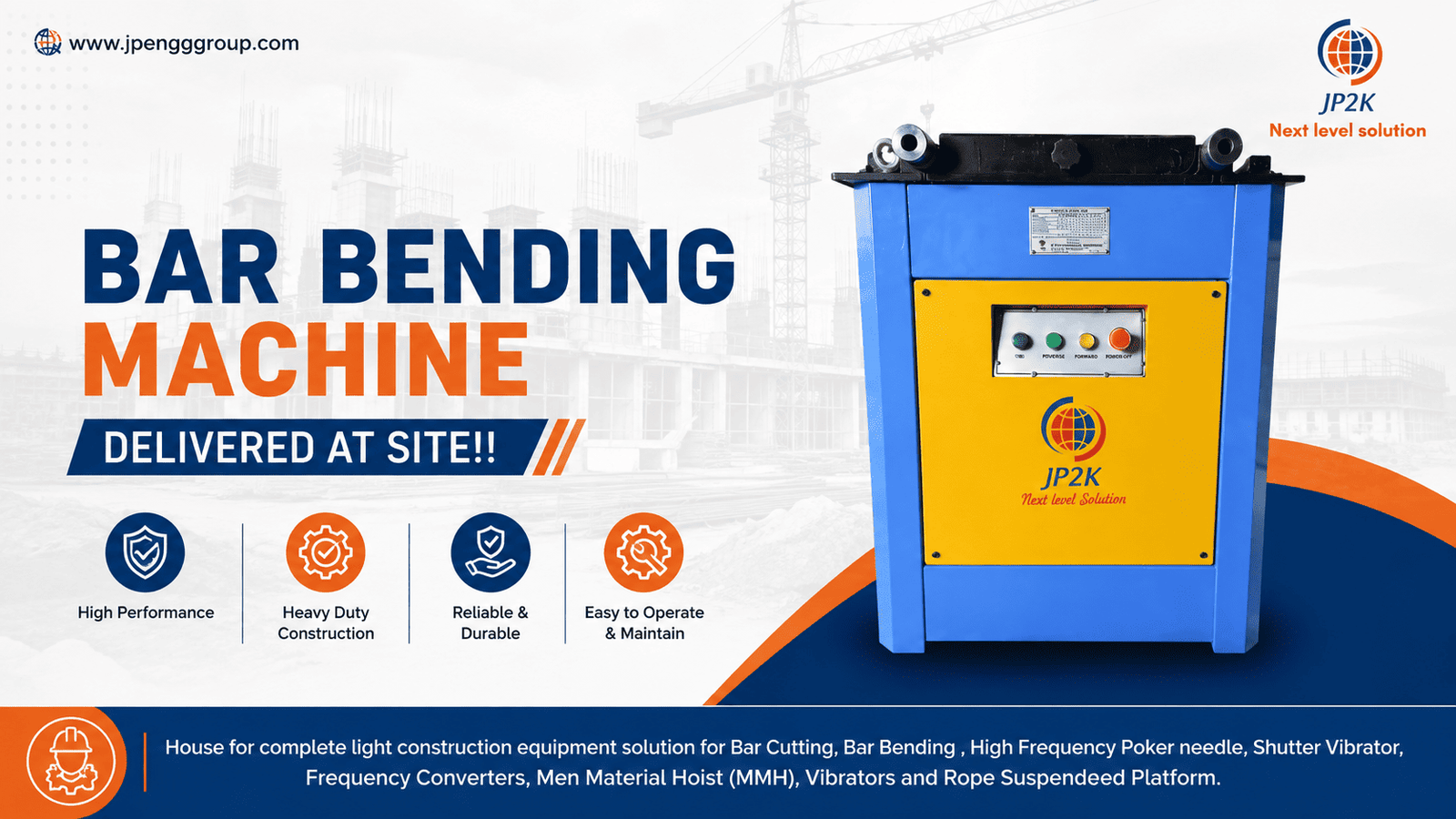 Bar Bending Machine Delivered at Site!!